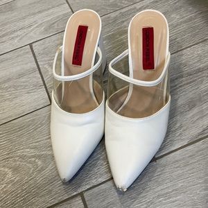 London rebel white mules